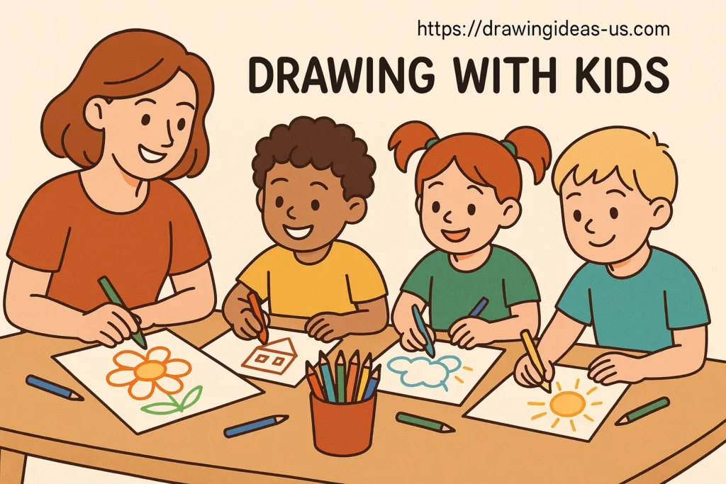A collection of advanced drawing ideas including a realistic snake, portrait, skull, architecture, and draped fabric, perfect for skilled artists.